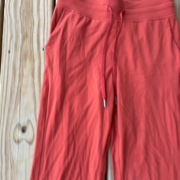 Lululemon Ready To Rulu High Rise Crop Pants Joggers Red Rock 6 orange red - Picture 5 of 10